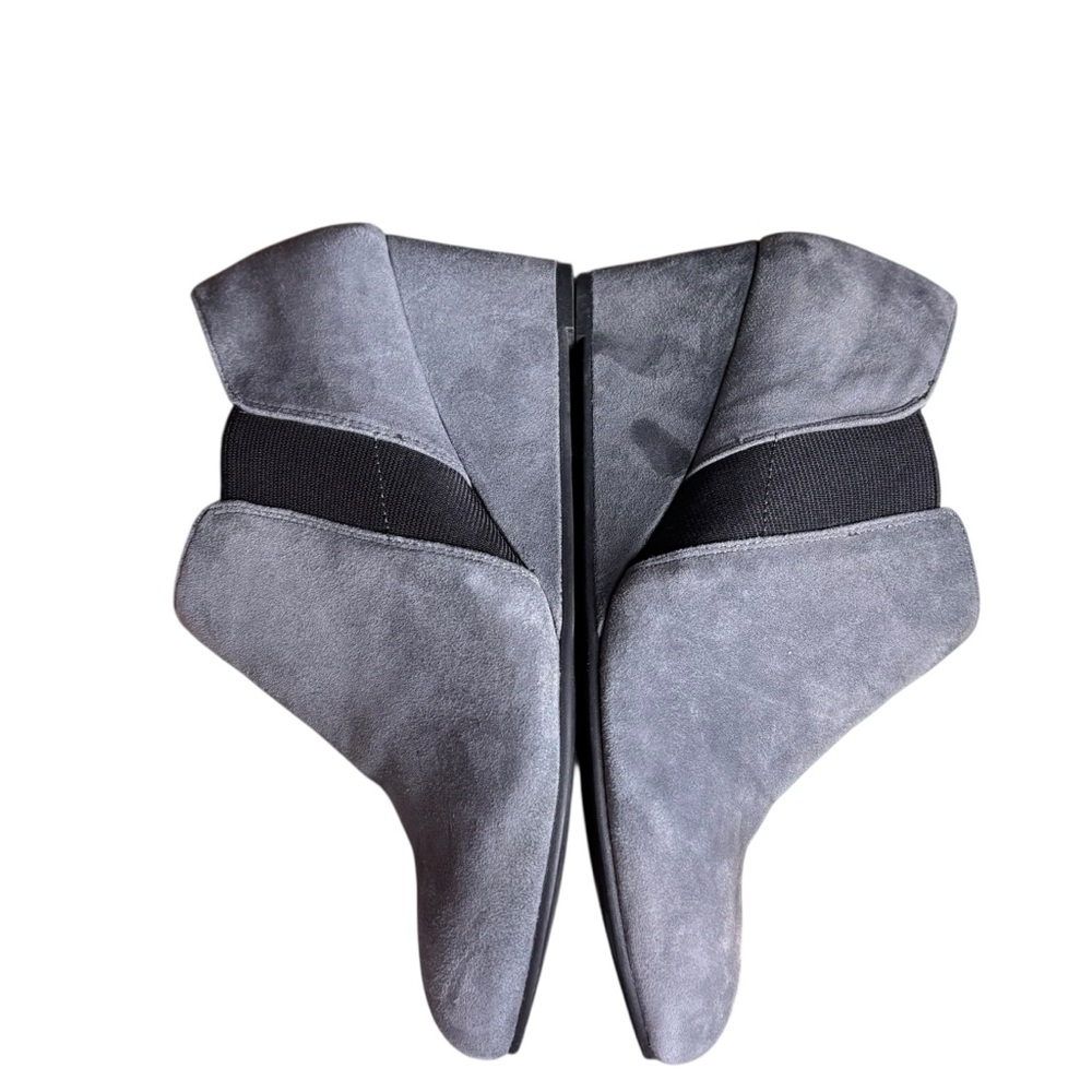 Vionic Elevated Stanton Wedge Bootie In Gray Sued… - image 4